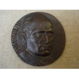 Mussolini medallion.