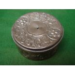 A George III silver circular box and cover, London, 1789 by Edward Fernell,