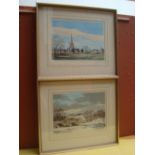 M. D Barnfather, two signed prints, Pub. Alexander Gallery 1977. 30 x 37cm (2).