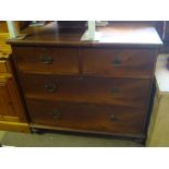 A 19th Century chest of drawers, with two short drawers over two long.