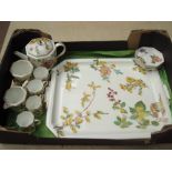 A Wedgwood part tea and coffee service, including tray.