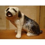 A 20th Century ceramic sheepdog.