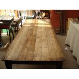 A large French dining/kitchen table.