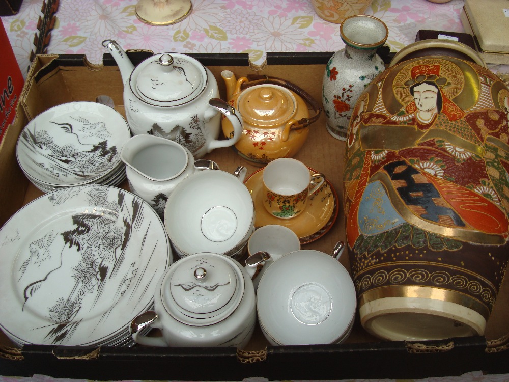 Ceramics including a Kutani Japan part tea set etc.