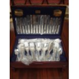 An eight setting, 58 piece canteen of cutlery "Dubarry Classic" by Viners,