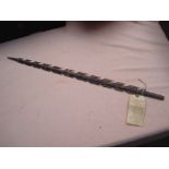 An Aboriginal fishing spear. Bears label dated 27/10.