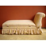 A 19th Century Victorian box daybed with adjustable end.