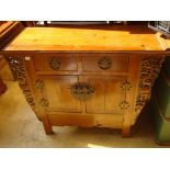 A 20th Century Chinese sideboard.