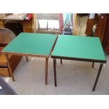 Two card tables.