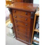 A 19th Century mahogany Wellington chest.