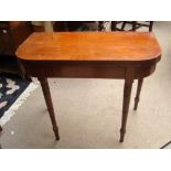 A Victorian card table, a/f.