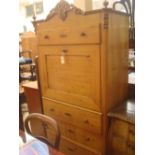 A 19th Century Continental Dutch secretaire Abattant, with fitted secretaire.