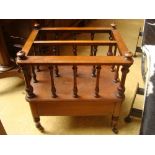 A 19th Century mahogany Canterbury.