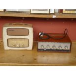 A 1950's Decca Radio and a '70's Leak Amplifier.