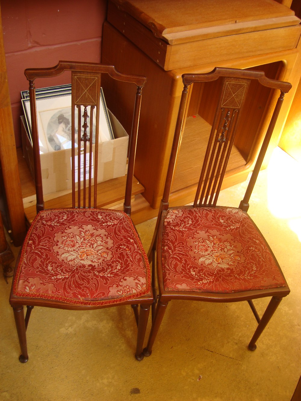 Two bedroom chairs.