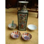 A 20th Century polychrome Chinese vase,