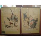 Wang Liming. 20th Century Chinese, a pair of watercolours, both 69 x 46cm (2).