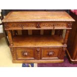 A 19th Century oak buffet.