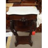 A 19th Century French marble topped console table.