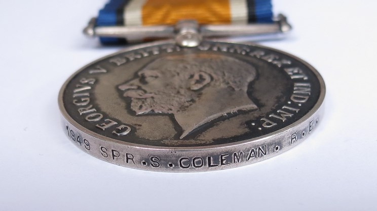 Two WWI medal pairs to brothers G-20071 Pte. J.E. COLEMAN R.SUSS.R. and 1949 SPR. S. COLEMAN R.E. - Image 4 of 4