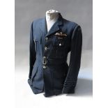 An RAF pilot's uniform including trousers, jacket,