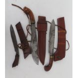 Three eastern knives,