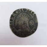 An Elizabeth I hammered silver sixpence 1594 (good-fine,