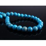 A New Zealand "blue stone" bead necklace