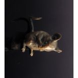 A limited edition solid bronze figure of a mouse 127/350, 3.