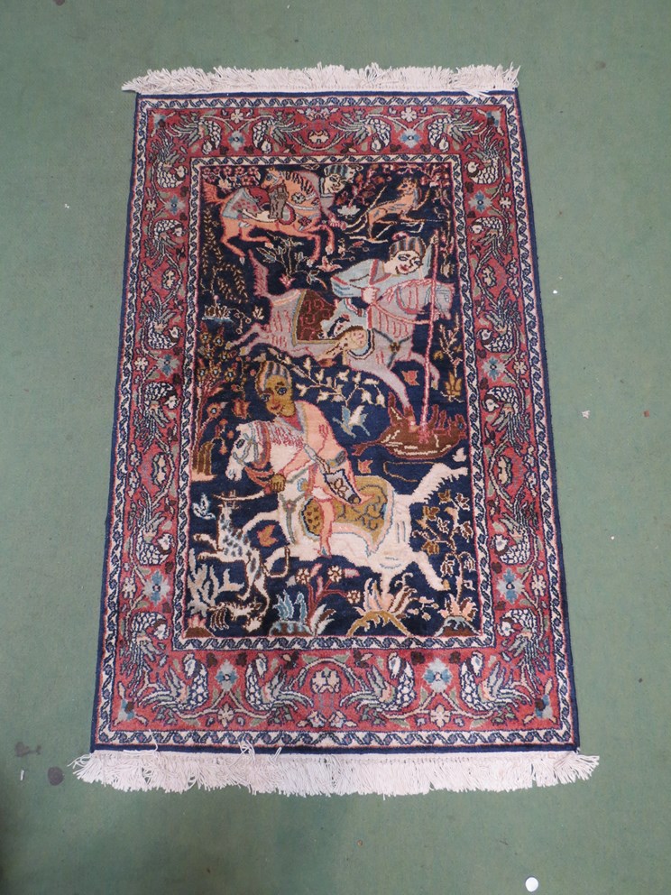 A late 20th Century Eastern wool rug,