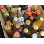 A small box of assorted miniature spirits,