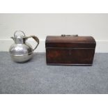 A late 19th Century Arts & Crafts silver plated tea pot by Garrards of London