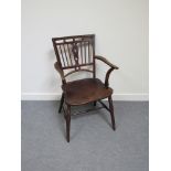 A 19th Century elm Mendlesham chair