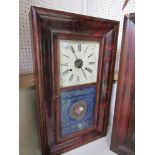 An American Jerome & Sons Ogee wall clock