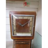 A Smith Sectric walnut cased electric grandmother clock,