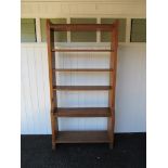 A Robert 'Mouseman' Thompson of Kilburn oak tall bookcase with open back.