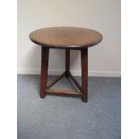 A 19th Century mahogany cricket table,