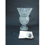 A Waterford Crystal Doges Palace vase, in box,