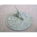 A copper sundial