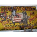 "The First and Original - STURMEY Archer" enamelled sign - high damage