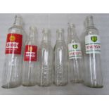 Two Shell x 100 oil bottles, 2 B.