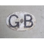 An AA "GB" plate