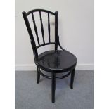 A child's Victorian ebonised chair