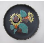 A West German plate, Ruscha (Sunflower design),