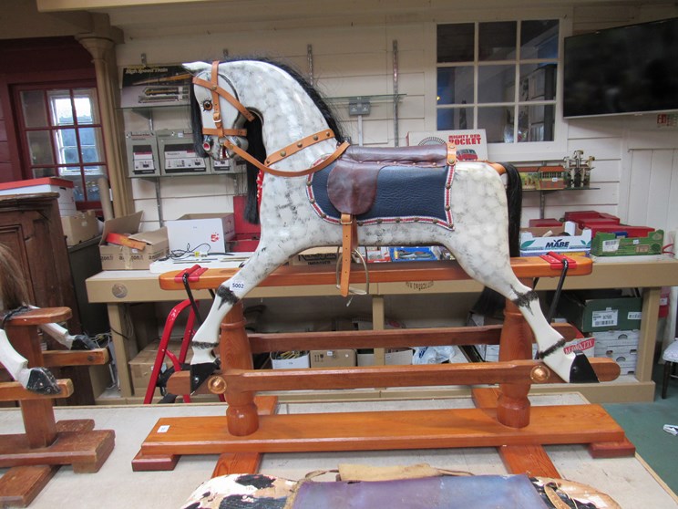 A handmade child's rocking horse by Tom Knowler,