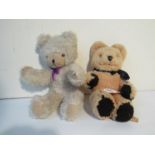 A Wendy Boston teddy and Tinklebell teddy