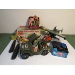Action Man Vehicles including Jeep, tank,
