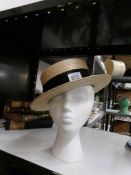 A vintage straw boater