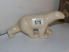 A French art deco L & V polar bear
 
No damage observed
Length 21cm
Height 11cm
Width 5.75cm