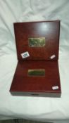 2 cased Royal Mint Gb executive proof coin collections